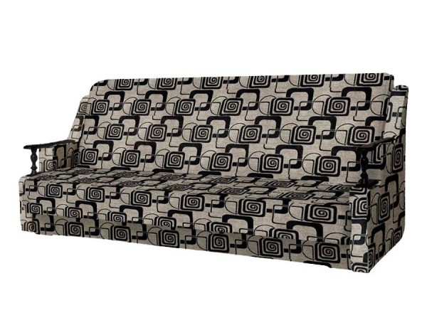 Анна диван (деревянные подлокотники/рогожка кубики коричневые) Анна диван (деревянные подлокотники/рогожка кубики коричневые)