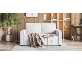 Норд двухместный диван Велюр Монолит сталь