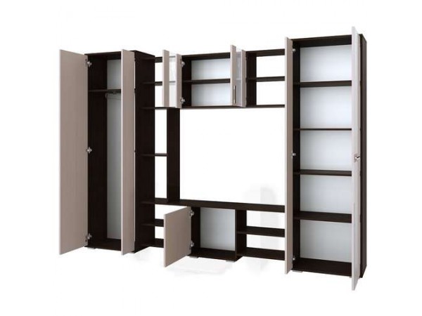 Гостиная ПРАГА Шимо темный-Шимо светлый  Гостиная ПРАГА Шимо темный-Шимо светлый