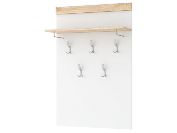 СОНАТА Вешалка ВШС-800 Сонома-Белый глянец