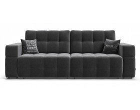 Босс ХО диван Велюр Монолит серый