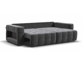 Босс ХО диван Велюр Монолит серый