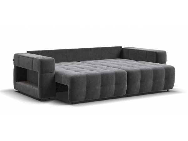 Диван BOSS.XO велюр Monolit серый / WOOD Rock Диван BOSS.XO велюр Monolit серый / WOOD Rock