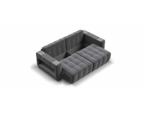 Босс ХО диван Велюр Монолит серый