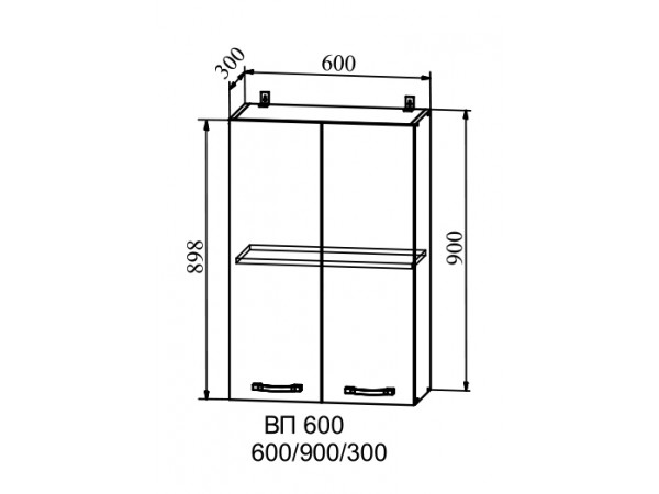 Корпус верхний высокий ВП 600