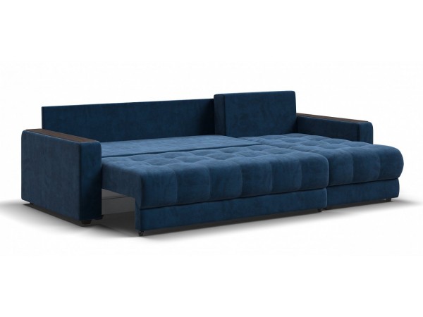 Угловой диван BOSS 3.0 Classic XL велюр Monolit синий