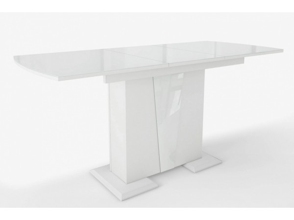 Стол Фрегат обеденный Белый/стекло белое)