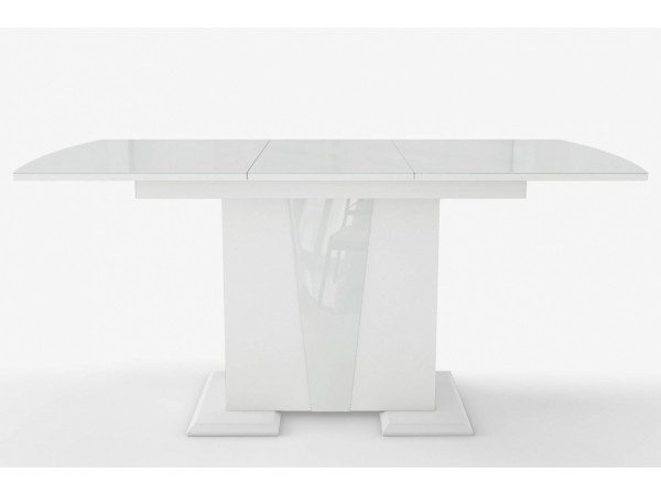 Стол Фрегат обеденный Белый/стекло белое)