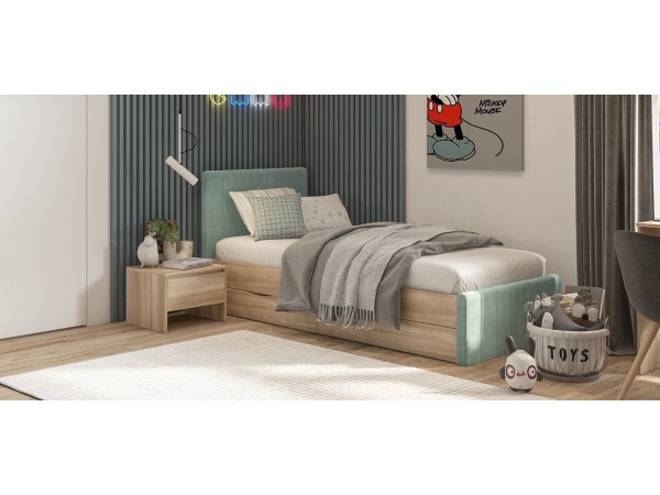 Кровать ЛОФТ Мини Сонома, MONOLIT Aqua NEW