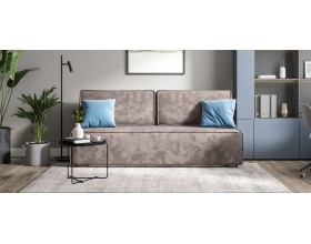 Норд Мини диван Велюр Алькантара серый