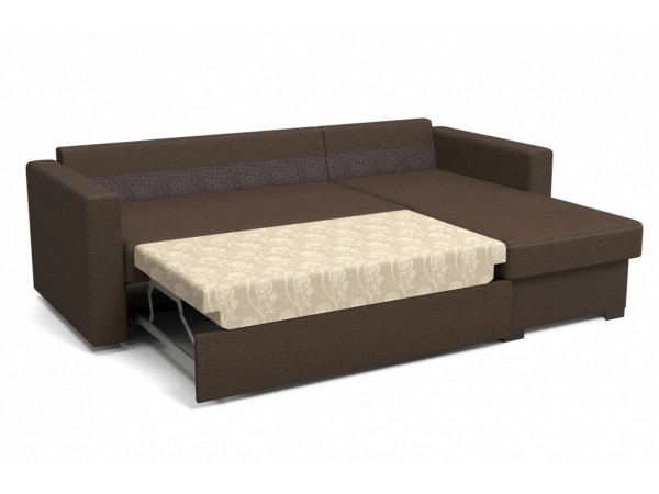 Угловой диван Джессика коричневый