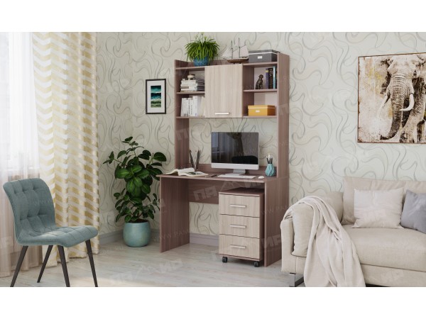 Письменно-компьютерный стол ПКС-9 Шимо тёмный - Шимо светлый