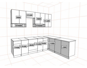 Кухня Вариант фасада Капри Липа белый