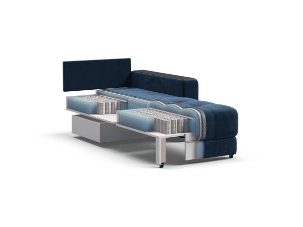 Кресло-кровать BOSS 2.0 велюр Monolit синий Кресло-кровать BOSS 2.0 велюр Monolit синий