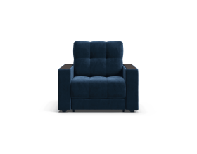 Босс кресло-кровать Велюр Монолит синий