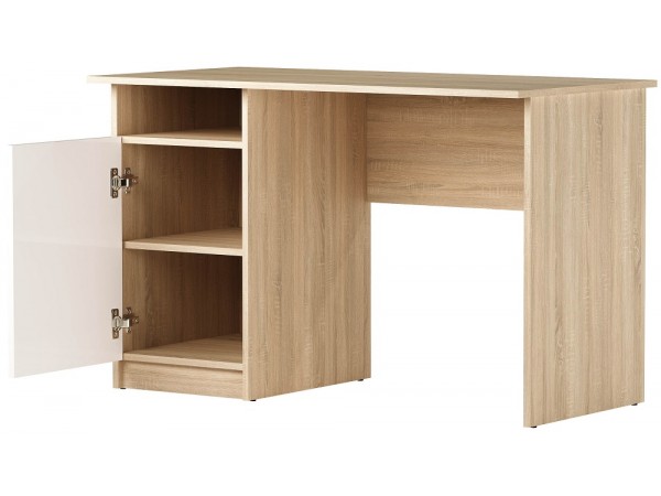 Стол ПКС-12 Сонома-Белый глянец