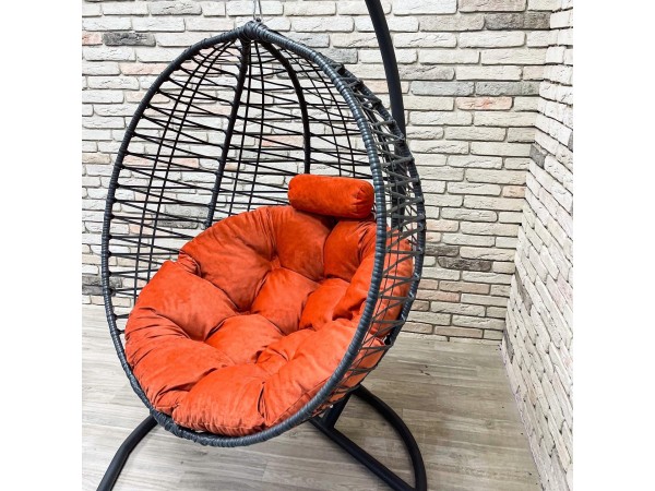 Подвесное кресло Кокон Круглое Премиум зигзаг