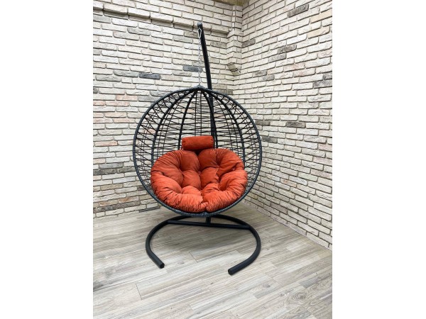Подвесное кресло Кокон Круглое Премиум зигзаг