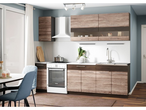 Кухня Маша 2,0 м венге/дуб сакраменто