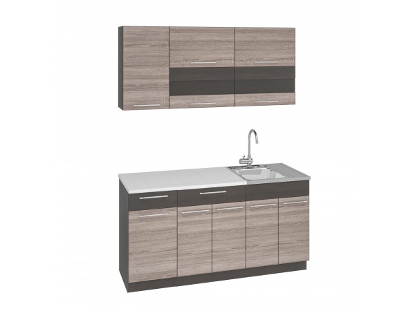 Кухня Маша 2,0 м венге/дуб сакраменто