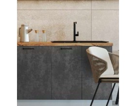 Ручка-скоба LS 034 128 тем. серая шагрень № 2 (ЛОФТ)