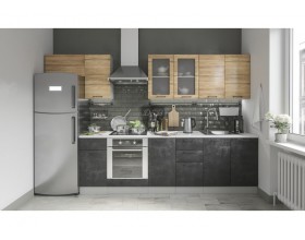 Ручка-скоба LS 034 128 тем. серая шагрень № 2 (ЛОФТ)