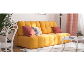 Босс Мини диван Велюр Монолит желтый