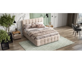 Босс Кровать+ПМ 140*200 Велюр Монолит латте