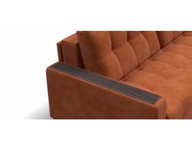 Босс диван Велюр Алькантара оранж