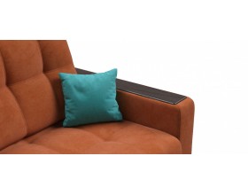 Босс диван Велюр Алькантара оранж