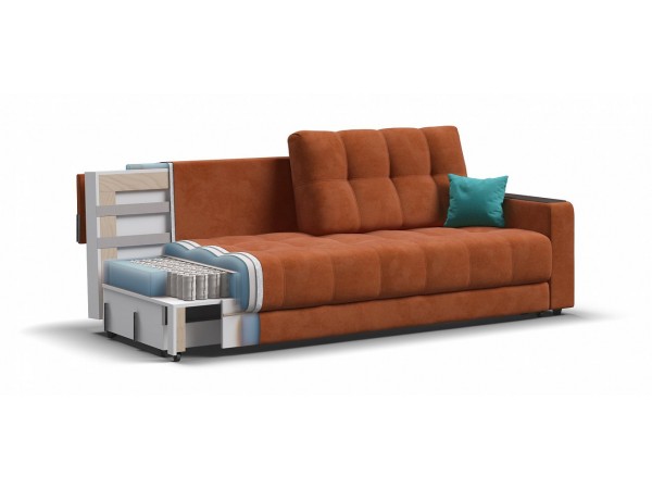 BOSS 2.0 диван велюр Alkantara оранж