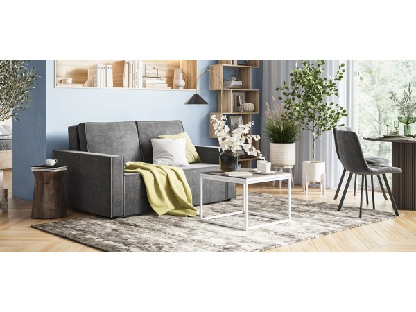 Диван NORD Compact велюр Monolit серый