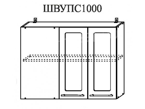 Корпус верхний угловой прямой стекло ШВУПС 1000
