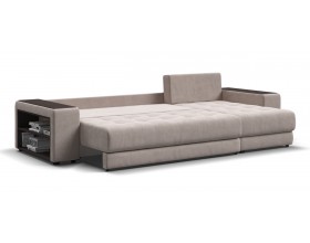 Дубай угловой диван Велюр Монолит латте, Монолит аква