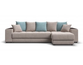 Дубай угловой диван Велюр Монолит латте, Монолит аква