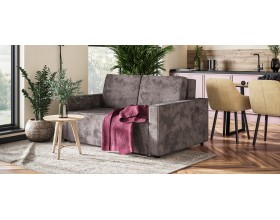 Норд двухместный диван Велюр Алькантара серый