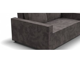 Норд двухместный диван Велюр Алькантара серый
