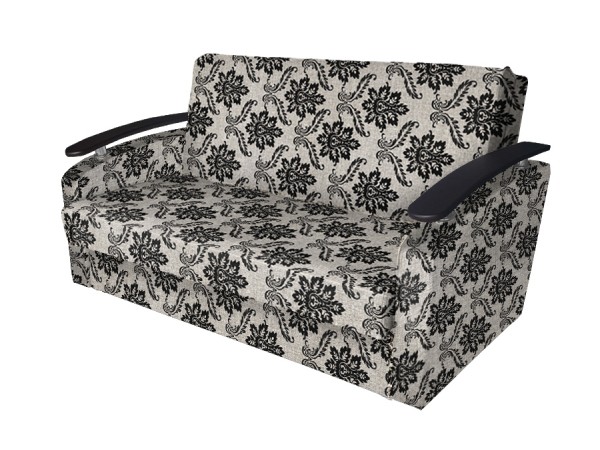 Диван Виктория 140 с декором 2 (рогожка вензель коричневый) Диван Виктория 140 с декором 2 (рогожка вензель коричневый)