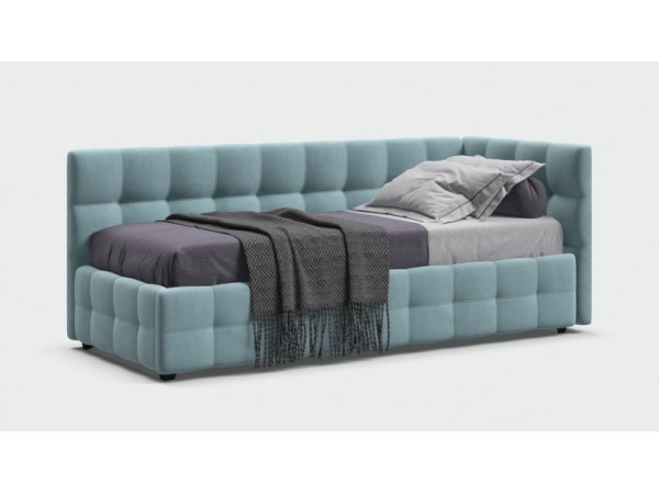 Кровать BOSS mini велюр Monolit Aqua NEW + ПМ