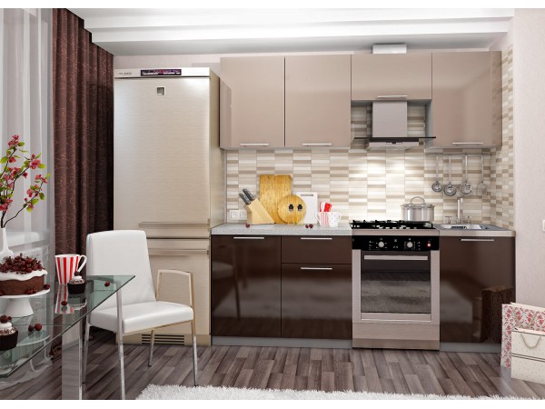 Кухня Олива (Кофе с молоком) 1,85м*2,65м