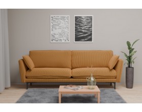 Гостевой диван Сиеста желтый велюр