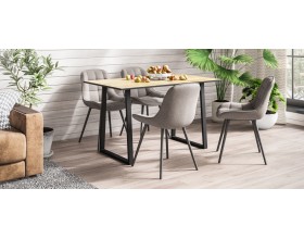 Стул ТУРИН Velutto пепел, черный