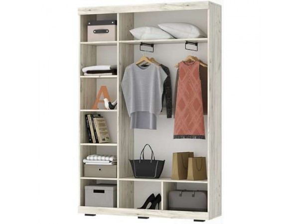 СОНАТА Шкаф ШСЗ-1300 Крафт белый-Антрацит