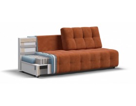 Босс Мини диван Велюр Алькантара оранж