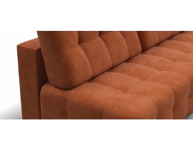 Босс Мини диван Велюр Алькантара оранж