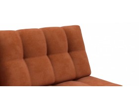 Босс Мини диван Велюр Алькантара оранж