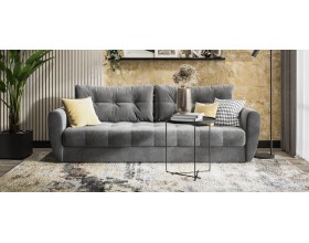 Престон диван Велюр Монолит серый