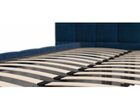 Босс ХО Кровать 180*200 Велюр Монолит синий