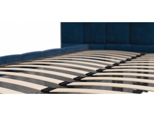 Кровать BOSS.XO 180*200 велюр Monolit синий Кровать BOSS.XO 180*200 велюр Monolit синий