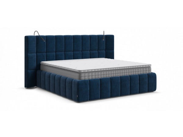 Кровать BOSS.XO 180*200 велюр Monolit синий Кровать BOSS.XO 180*200 велюр Monolit синий